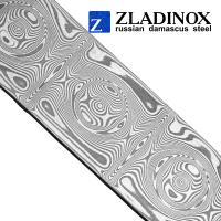 Дамасская сталь ZLADINOX ZD-0801 (узор "малая роза")