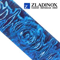 Титановый дамаск ZLADINOX ZlaTi (узор "большая роза")