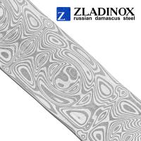 Дамасская сталь ZLADINOX ZDI-1016 (узор "средняя роза")