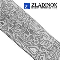 Дамасская сталь ZLADINOX ZD-0801 (узор "средняя роза")